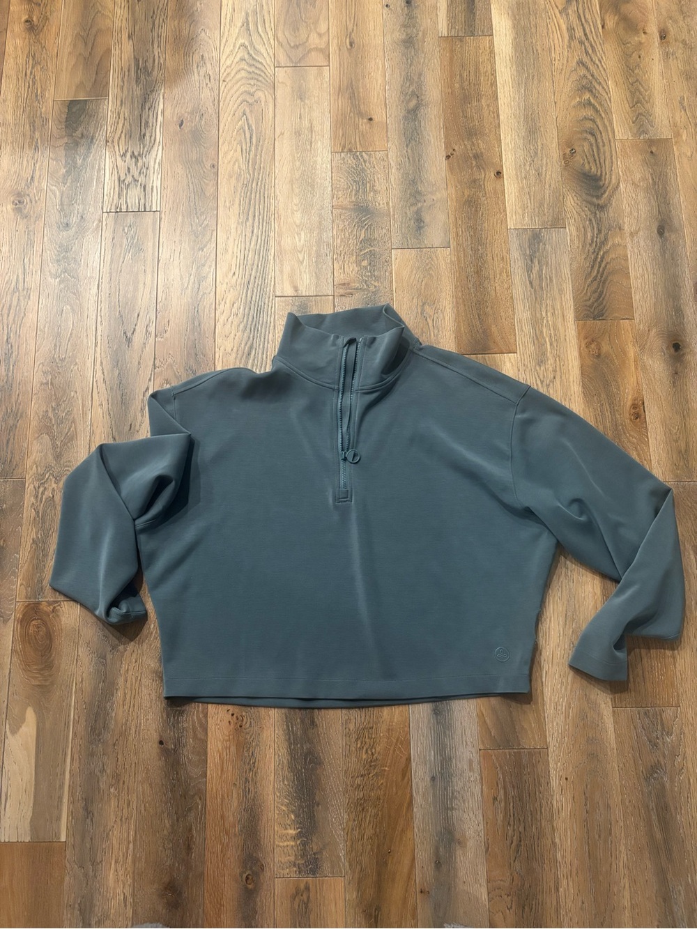 Prana Cropped Quarter-Zip Women's Sweater - Soft Green